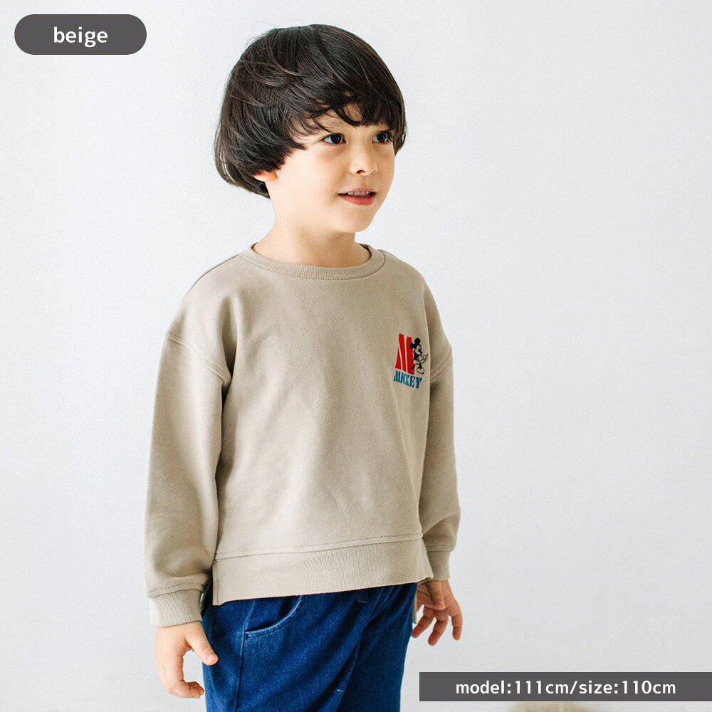 [t.] Disney 前後 プリント トレーナー ベビー キッズ 子供服 トップス スウェット...