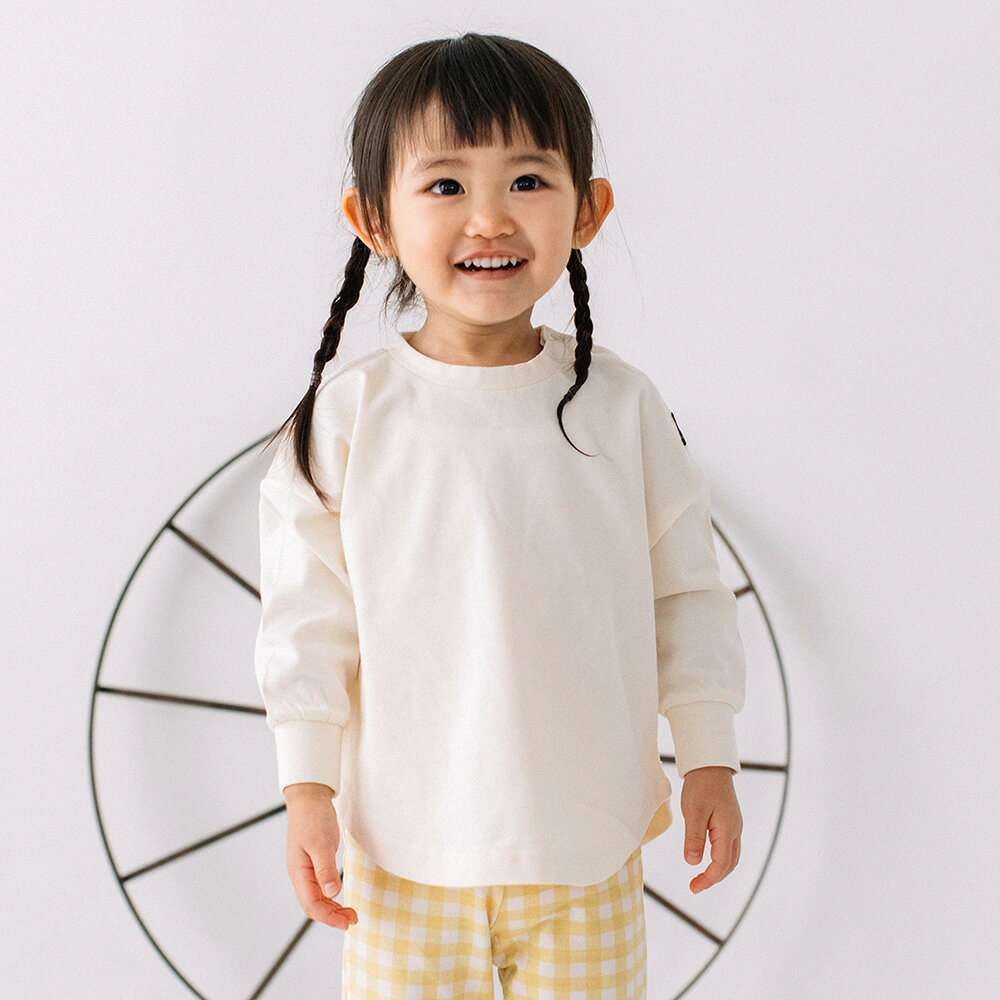 【SALE】[t.] 無地 袖リブ 長袖 Tシャツ ベビー キッズ 子供服 トップス ロンT 男...