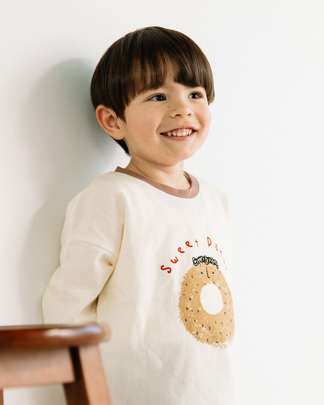 【SALE】[t.] 袖リブ プリント 長袖 Tシャツ ベビー キッズ 子供服 トップス ロンT...