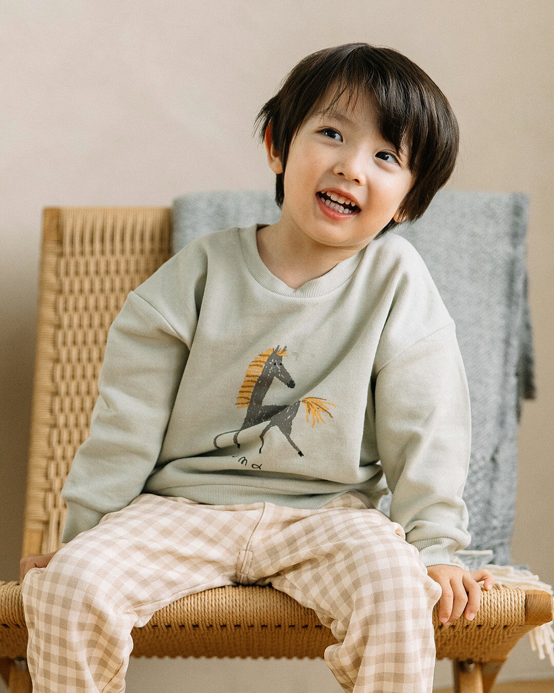 [t.] シンプル ラクガキ トレーナー ベビー キッズ 子供服 男の子 女の子 スウェッ...