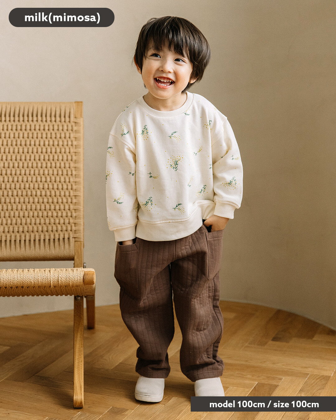 【SALE】[t.] 総柄 トレーナー ベビー キッズ 子供服 男の子 女の子 スウェット 80...