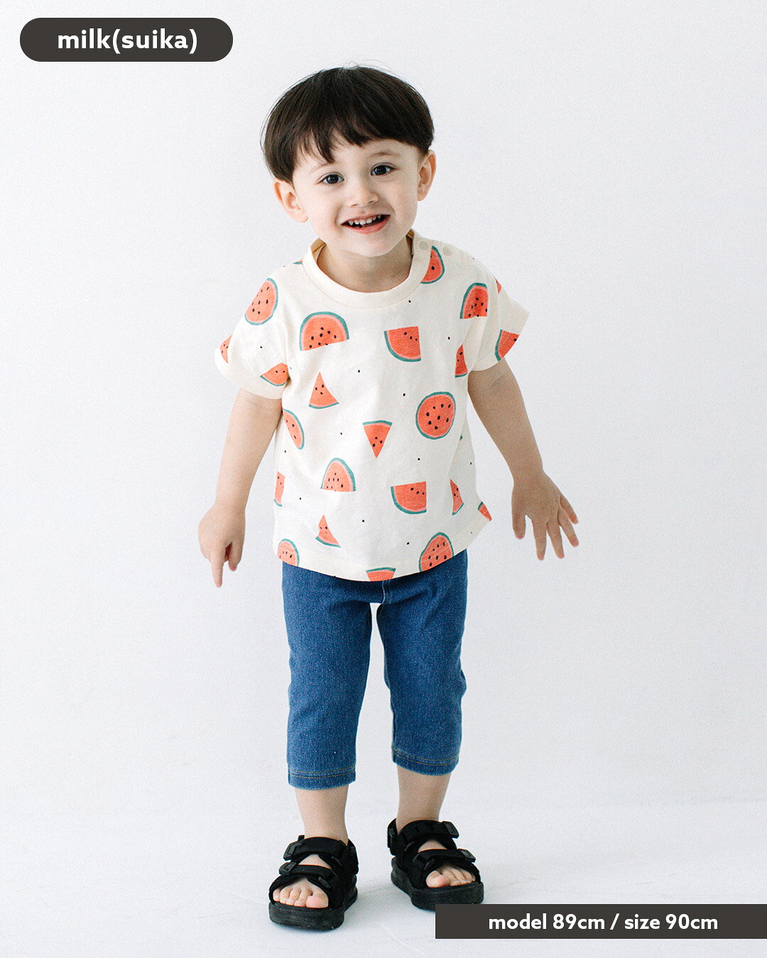 【新色追加】[t.] 総柄 ドルマン 半袖 Tシャツ ベビー キッズ 子供服 男の子 女の...