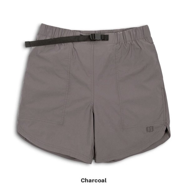 トポデザイン（Topo Designs）リバーショーツ ライトウェイト（RIVER SHORTS LIGHTWEIGHT）カラー：CHARCOAL