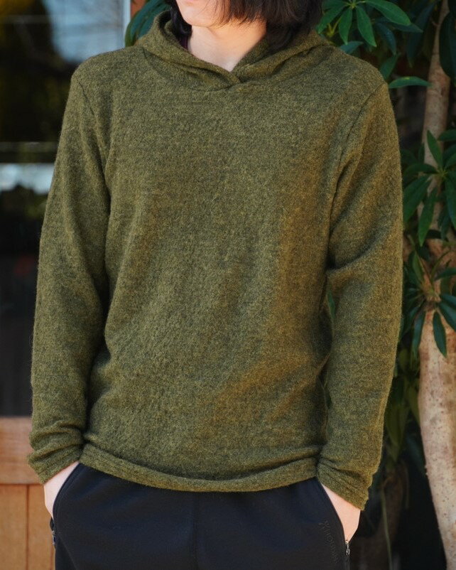 アパラチアンギアーカンパニー（APPALACHIAN GEAR COMPANY）メンズ アルパカフリースフーディ（M's All-Paca Fleece Hoodie）AFH-Mカラー：Olive