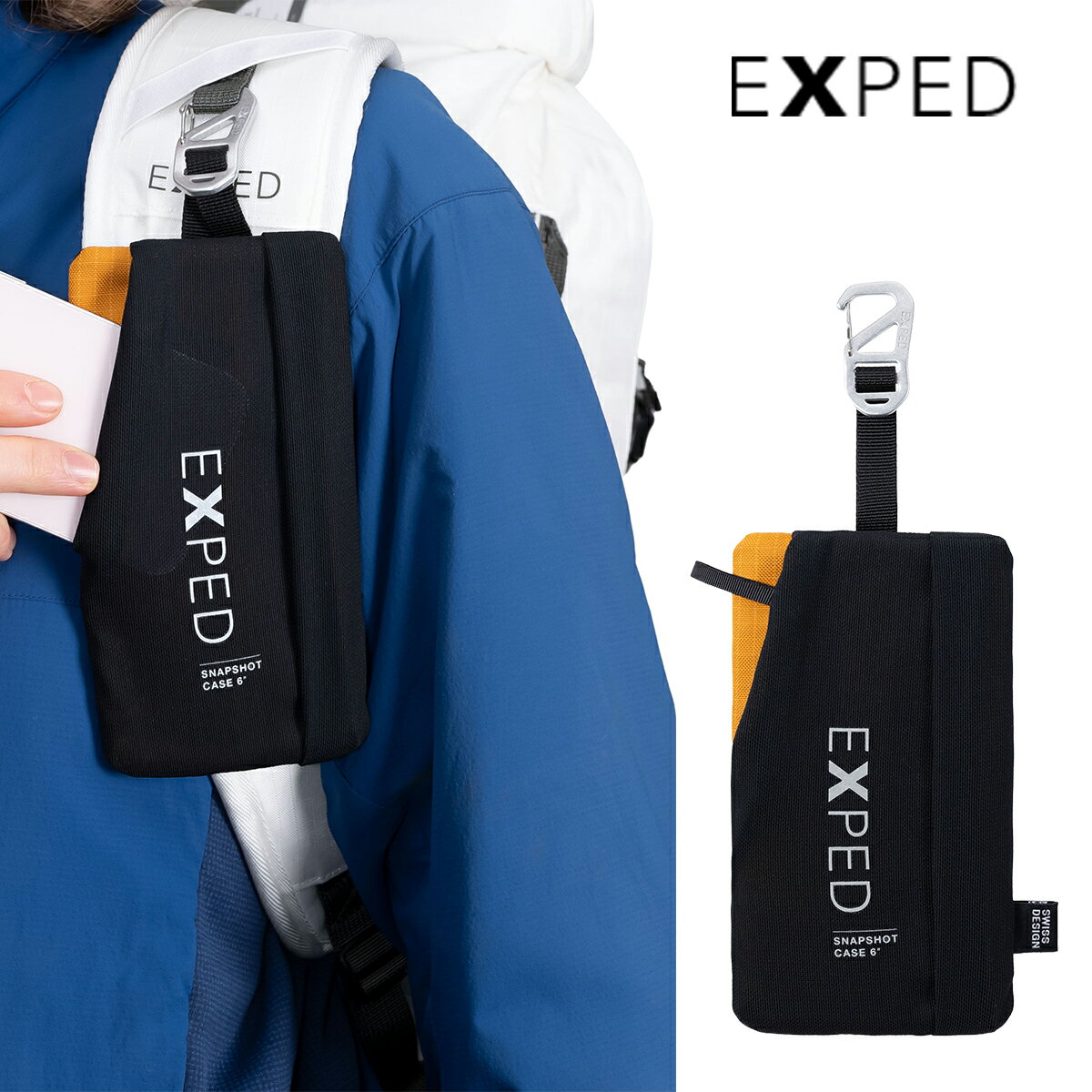 乐天商城 - エクスペド（EXPED）スナップショット ケース（Snapshot Case）396567 【ショルダーハーネス スマホケース スマートフォンホルダー バックパック アクセサリー 57g 軽量 ストレッチ メッシュ 登山 トレッキング ハイキング アウトドア ガジェット収納】