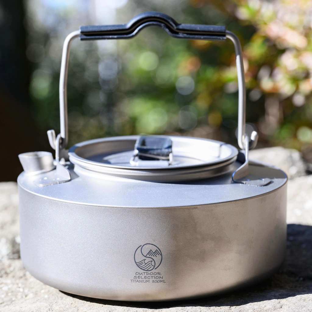 樂天商城 - アウトドアセレクション（Outdoor Selection）チタニウムケトル800ml（Titanium Kettle 800ml）