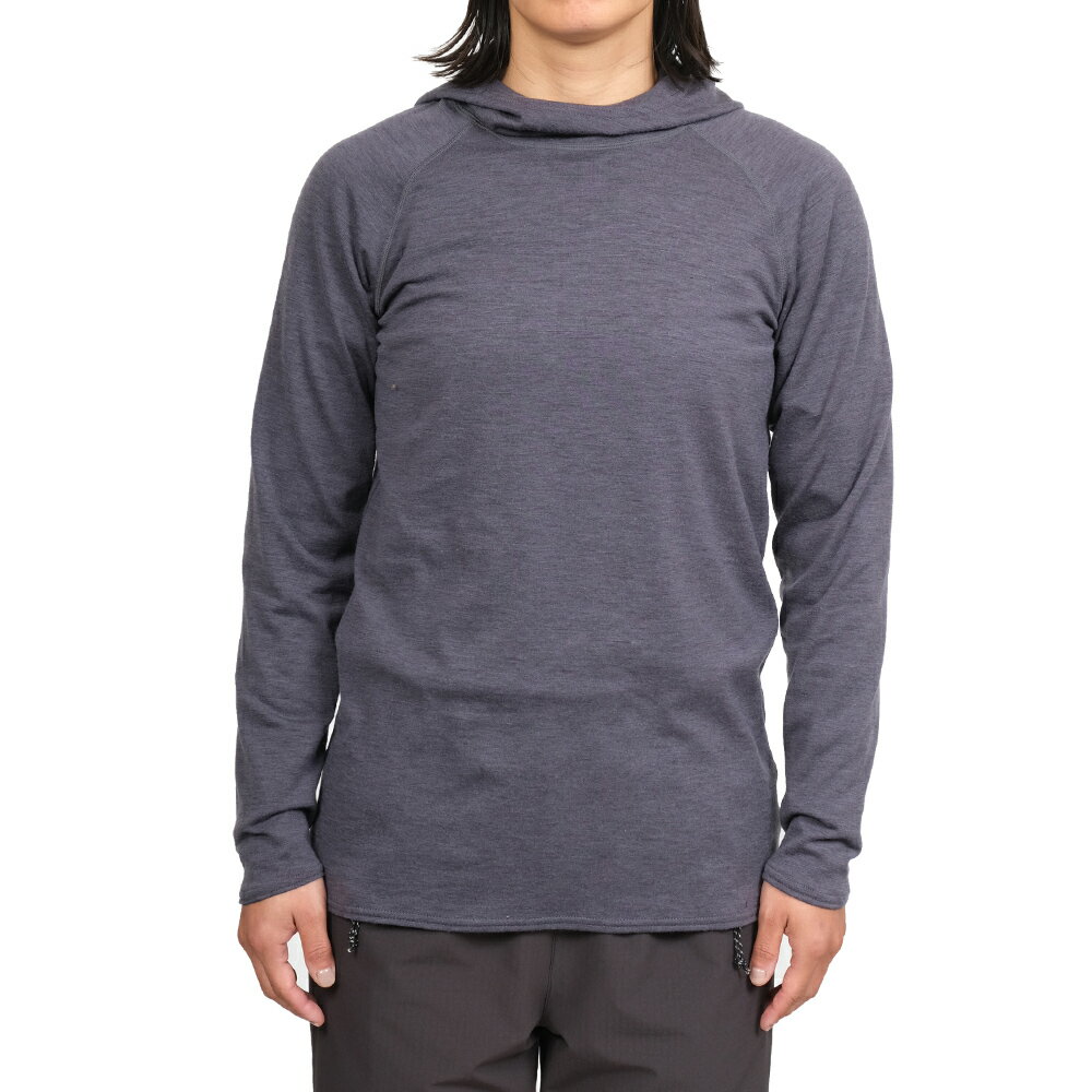 アクシーズクイン（AXESQUIN）【女性用】メリノウール LSフーディー（Merino Wool LS Hoodie）011049カラー：I21 India Ink