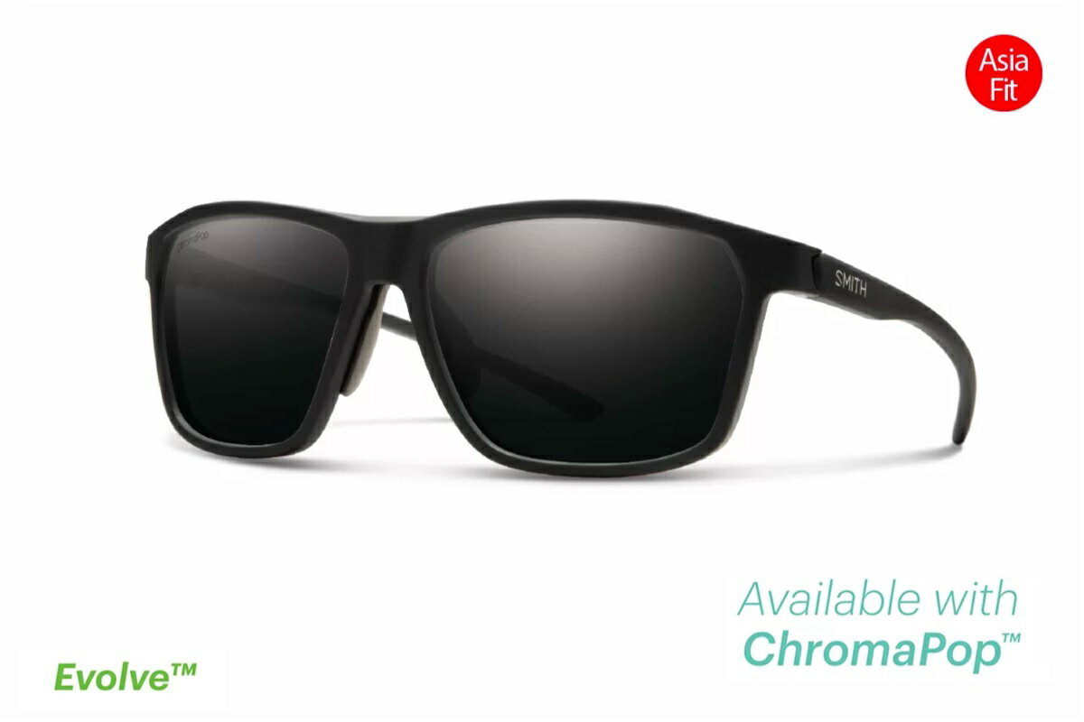 スミス（SMITH）Pinpoint Matte Black (CP Polarized Black)AsiaFit　205001203　【スポーツサングラス 偏光レンズ サングラス アウトドア 登山 キャンプ】
