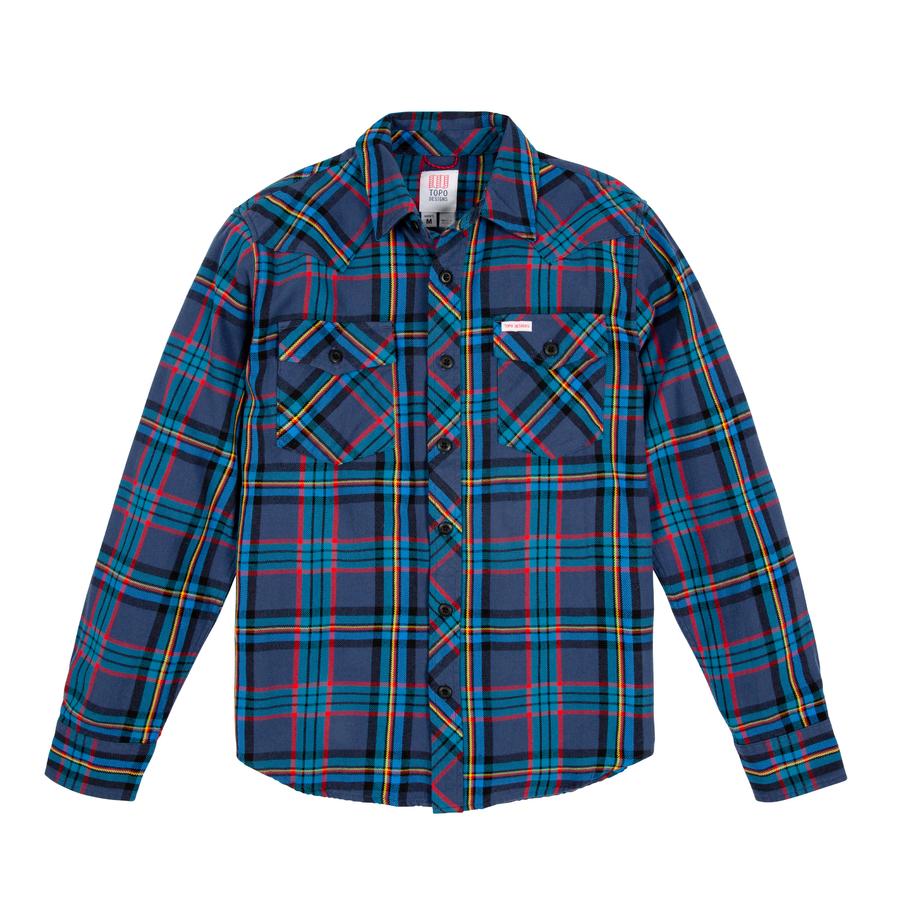 ȥݥǥTopo Designs˥ޥƥ󥷥 ץ쥤ɡMOUNTAIN SHIRT PLAID1131顼Blue Mu...