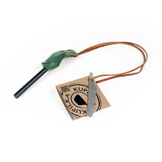 樂天商城 - KUPILKA（クピルカ）ファイアスチール8カラー：GN　【火起こし ファイヤースターター木製 焚き火 バーベキュー キャンプ アウトドア ソロキャンプ】