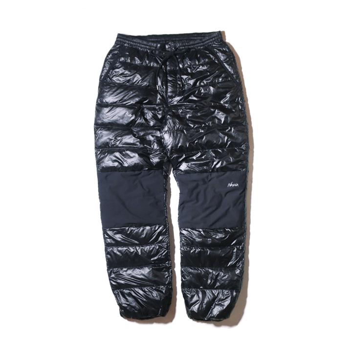 ナンガ（NANGA）マウンテンロッジダウンパンツ（MOUNTAIN LODGE DOWN PANTS）カラー：ブラック