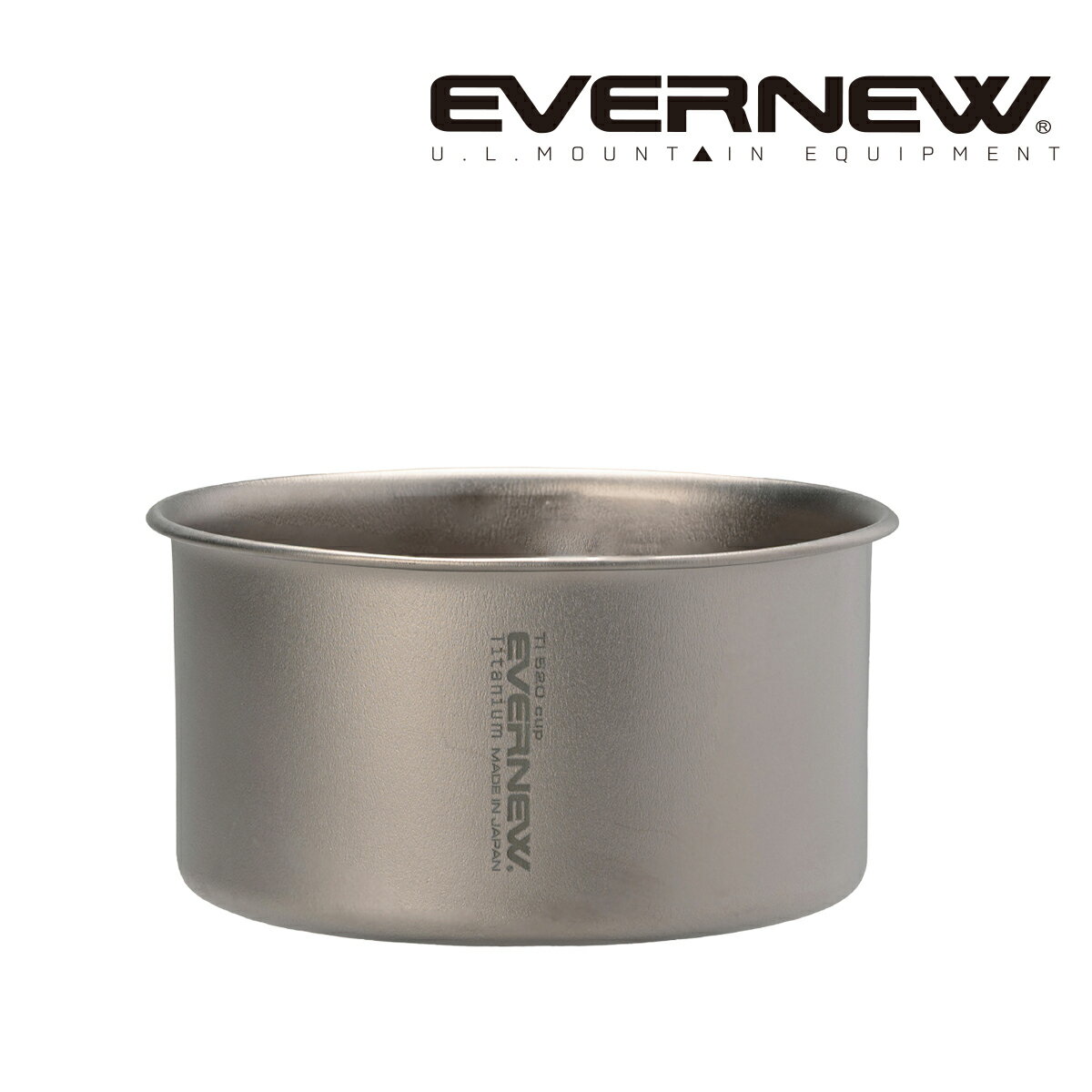 樂天商城 - エバニュー（EVERNEW）チタン520 カップ（Ti520 CUP NH）ECAL762 【チタンカップ 直火対応 超軽量 ノーハンドル キャンプ バックパッキング 登山 コーヒー エスプレッソ 日本製】