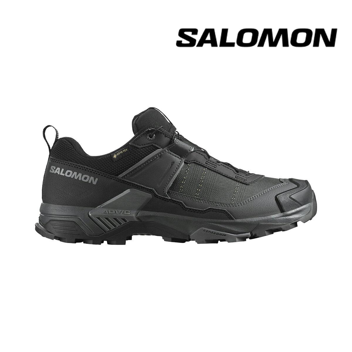サロモン（SALOMON）X ウルトラ 5 ワイド（X ULTRA 5 WIDE GTX）L47727400026【トレッキングシューズ 防水 ゴアテックス 軽量 ミッドカット 登山 ハイキング 幅広 メンズ】