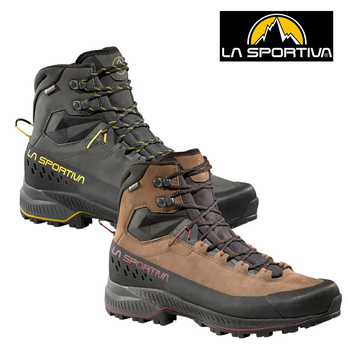 樂天商城 - スポルティバ（LA SPORTIVA）トラバース X5 エボ ミッド GTX（TX5 EVO MID GTX）ZFHS107【トレッキングシューズ 登山靴 ゴアテックス 防水 透湿 ハイカット ハイキング 登山 アプローチシューズ アウトドア 軽量 グリップ ビブラム ソール】