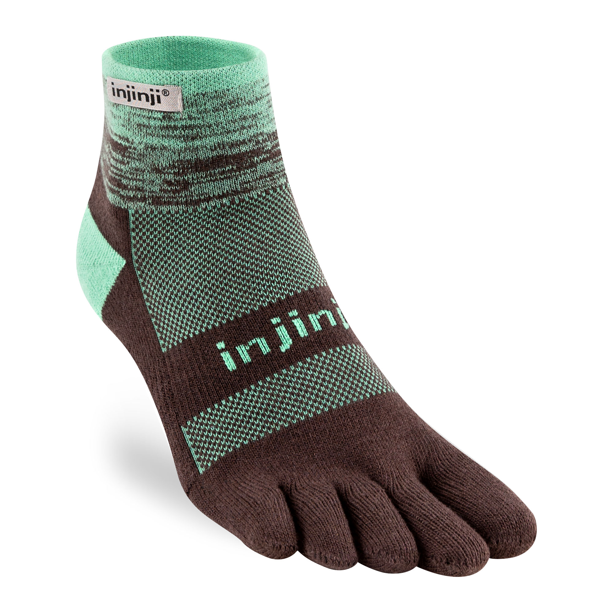 Rakuten - インジンジ（injinji）トレイルミッドウェイトミニクルー　213130カラー：ミント