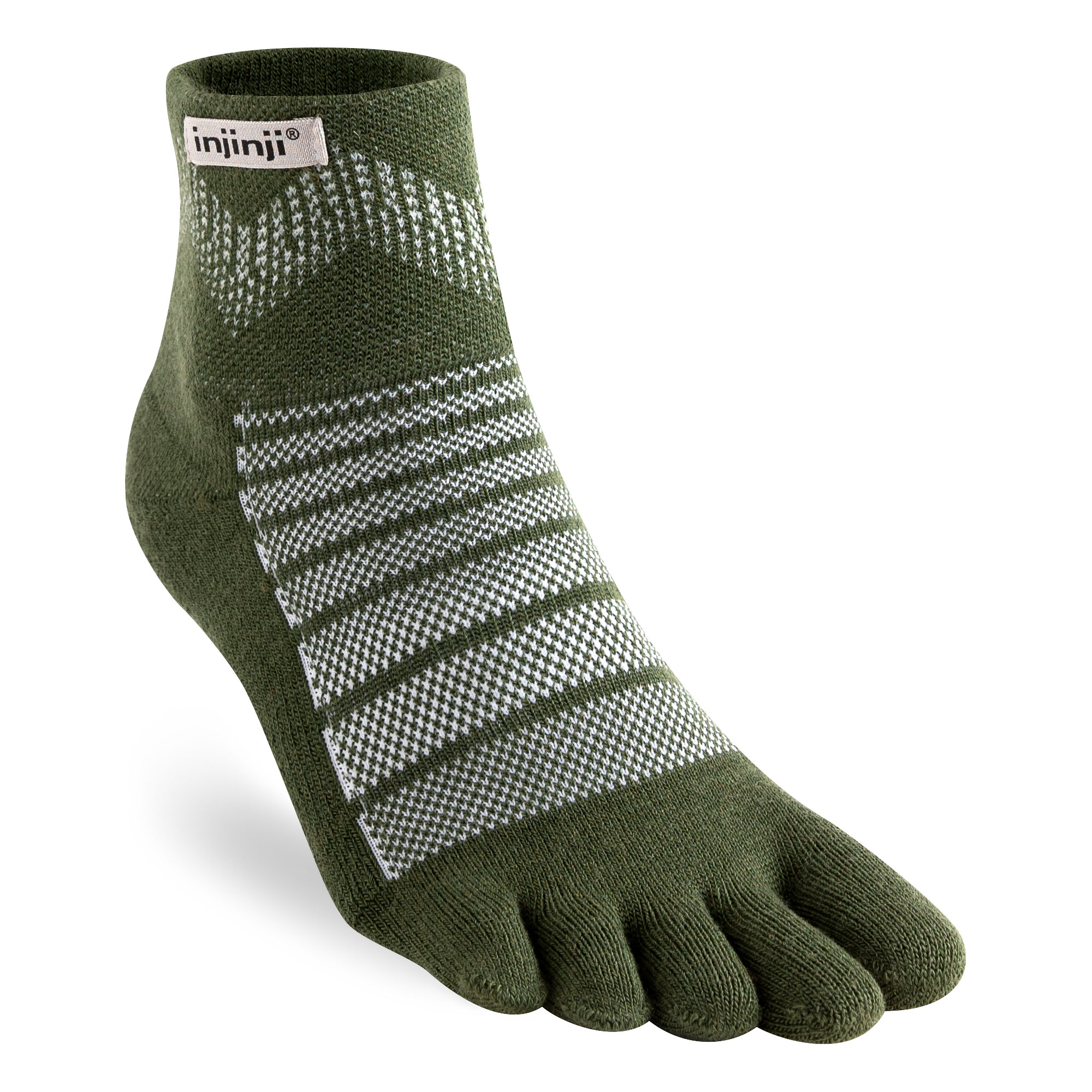 インジンジ（injinji）アウトドア ミッドウェイトミニクルーウール 223630 カラー：フォレスト【ソックス 靴下 アウトドア】