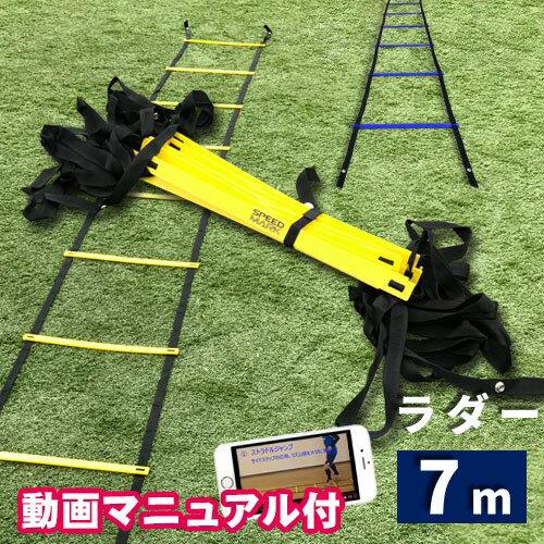 SPORTS科学 【動画マニュアル付】連結可能 ラダー トレーニング 7m プレート13枚 瞬速ラダー トレーニ..