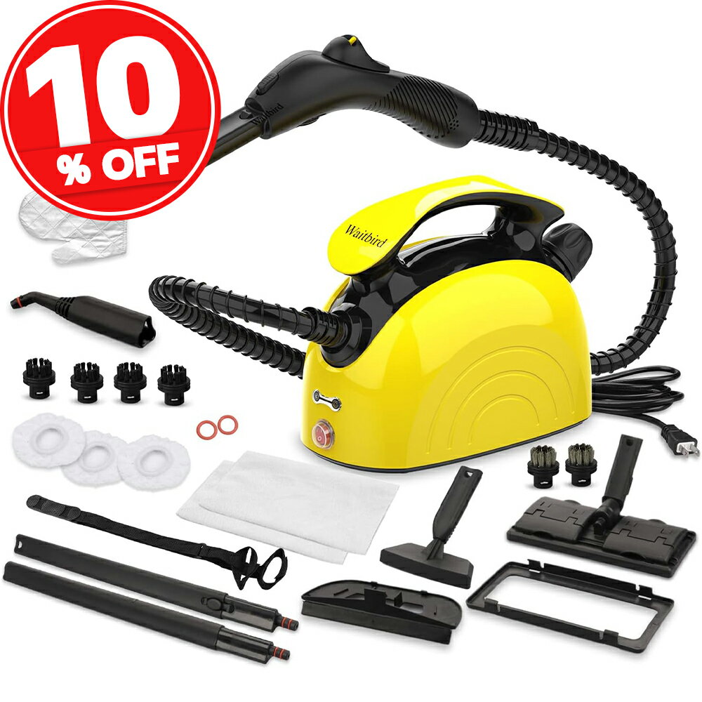 スチームクリーナー スチームモップ 120℃高温洗浄 除菌 床 掃除 浴室 お風呂掃除 キッチン清掃 ガスコンロ 換気扇 大容量水タンク スチーム洗浄機 除菌 掃除 年末清掃