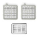 掃除機MS161専用フィルター 排気口HEPA1個+吸引口HEAP2個(スポンジ2枚入り) 3点セット