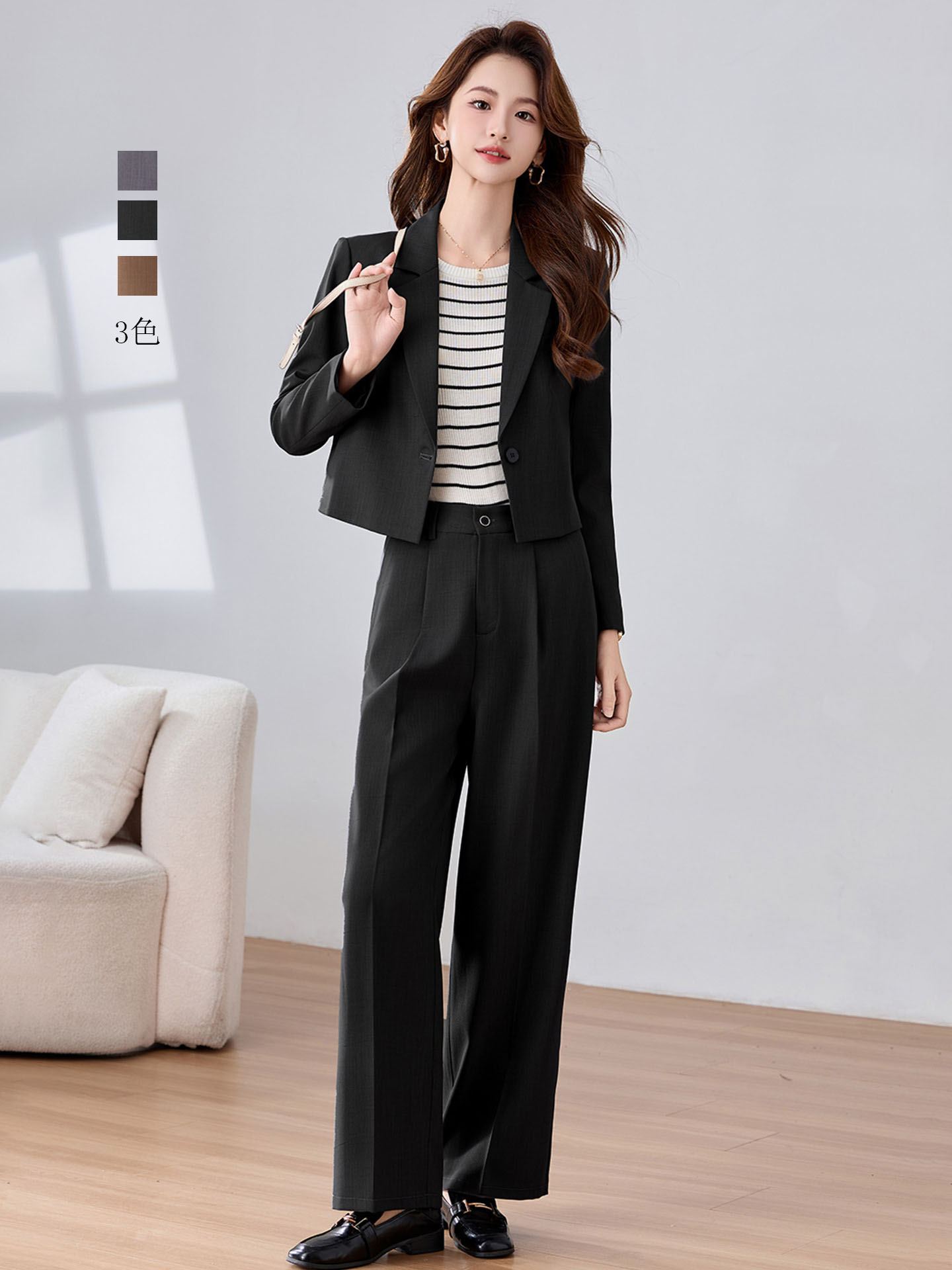 Rakuten - パンツスーツ レディース スーツ フォーマル ママ 入学式 入園式 卒業式 ビジネス セットアップ 2点セット パンツドレス ショート丈コート セレモニー 七 上品 洗える リクルート