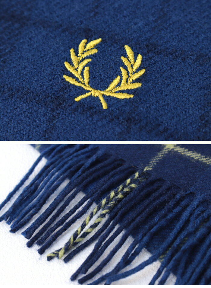 [SALE セール] フレッドペリー FRED PERRY ラムウールタータンスカーフマフラー C8137 メンズ レディース チェック