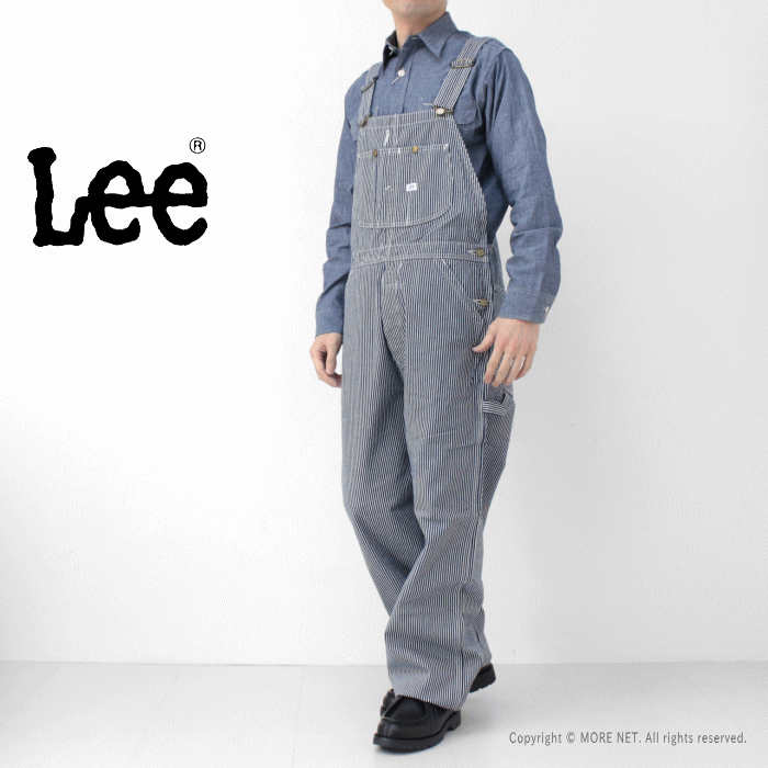 リー Lee ヒッコリーストライプ オーバーオールパンツ LM7254-2104 メンズ DUNGAREES 2025春夏