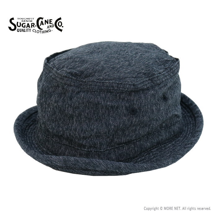 シュガーケーン SUGAR CANE ブラックコバートポークパイハット SC02627 メンズ 日本製 帽子