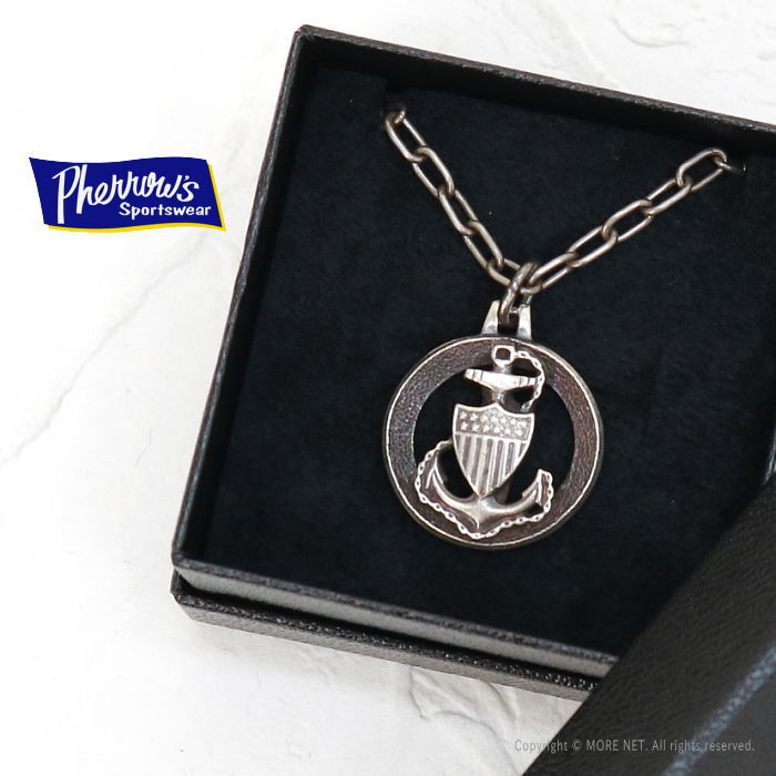 フェローズ PHERROW'S ミリタリーネックレス [U.S.N PENDANT] USN-PENDANT メンズ 日本製 ペンダント シルバー