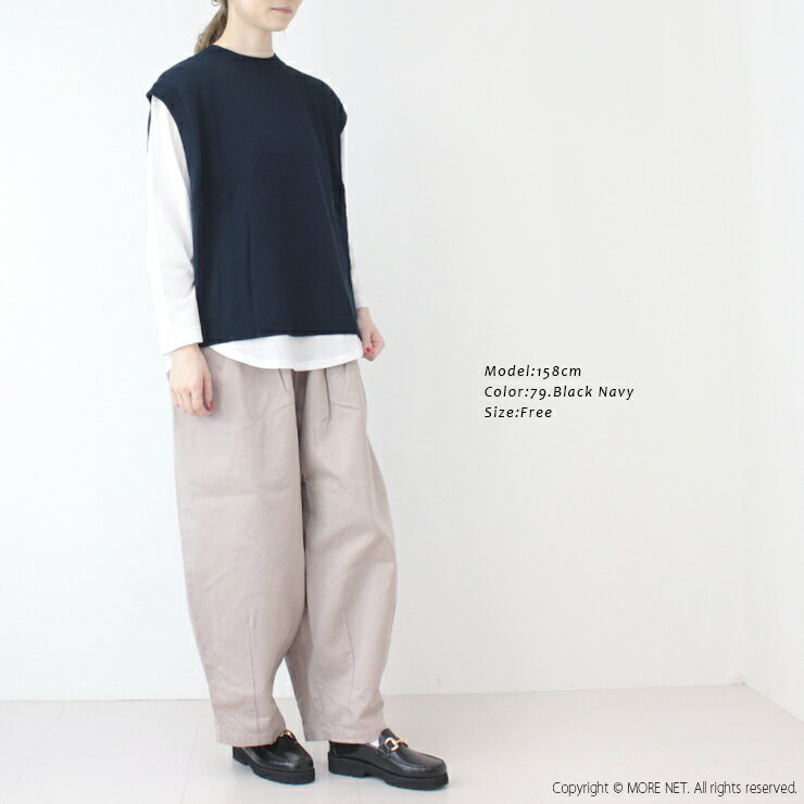 [40%OFF] マオメイド mao made やわらかコットン バックタックだるまベスト 541105...