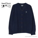 ステュディオ・ダルチザン STUDIO D'ARTISAN インディゴニットカーディガン 8160 メンズ 日本製 コットン ワンポイント刺繍 2025春夏