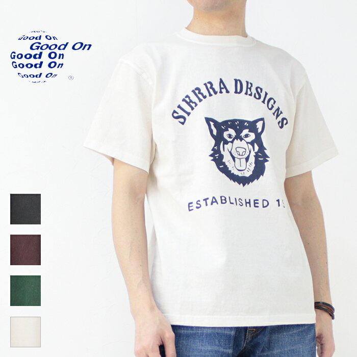 グッドオン Good On x シエラデザインズ SIERRA DESIGNS コラボ ドッグティー 931001 メンズ 日本製 半袖 Tシャツ 2024春夏