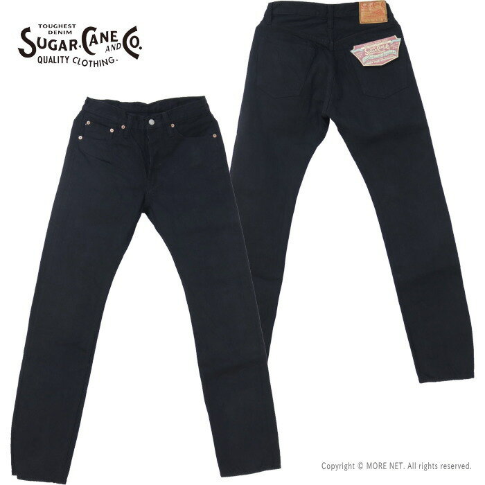 シュガーケーン SUGAR CANE 13ozブラックデニム スリムフィットジーンズ SC41470