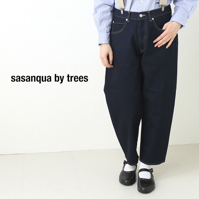 サザンカバイツリーズ sasanqua by trees ルーズテーパードデニム/One Wash AN-106-OW ジーンズ 日本製 レディース