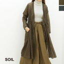 楽天モアネット casual select[SALE セール] ソイル SOIL ウールシングルフラワープリント・カシュクールドレス NSL18513 S011851300 レディース カーディガン ワンピース[PTU] [返品・交換不可]