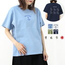 快晴堂 かいせいどう HAYATE・セーリングTシャツ/A柄 41C-27 2024春夏 日本製 プリント 半袖 レディース トップス