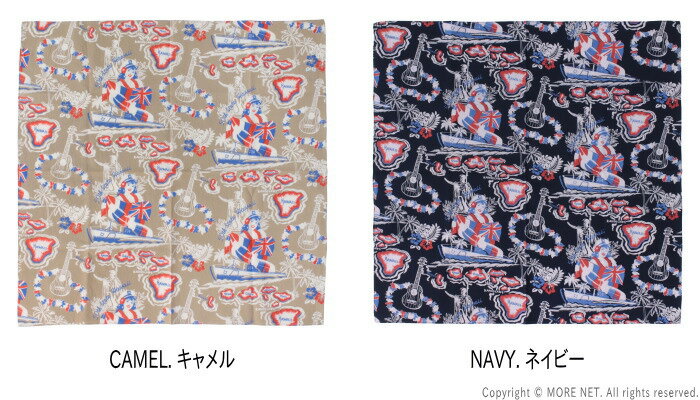 フェローズ PHERROW'S ハワイアンバンダナ 25S-H.A.BANDANA メンズ レディース アロハ ハンカチ 2025春夏