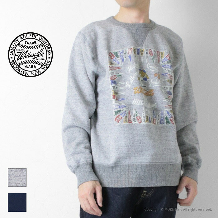 [20%OFF] ホワイツビル WHITES VILLE 両Vガゼット プリントスウェットシャツ WV696...