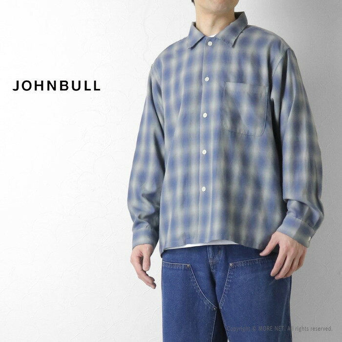 Rakuten - ジョンブル Johnbull オンブレチェック長袖シャツ JM261S02 メンズ ロングスリーブ リラックス 2026春夏