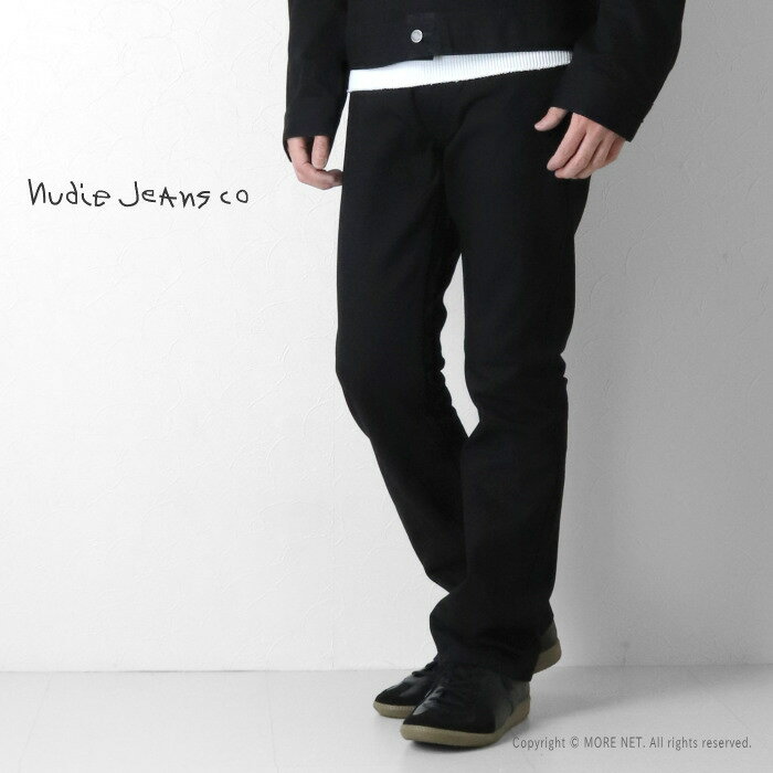 ヌーディージーンズ NUDIE JEANS スリムフィット SLIM JIM スリムジム DRY BLACK TAR 502 メンズ 2026春夏