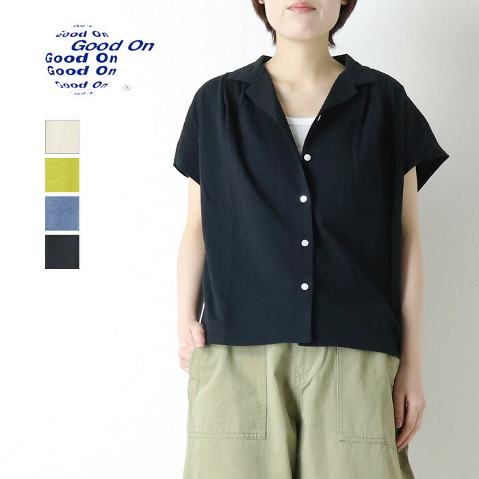 Rakuten - グッドオン Good On フレンチスリーブシャツ/FRENCH SLEEVE SHIRTS GOST2601 Tシャツ USAコットン 半袖 羽織日本製 レディース 2026春夏