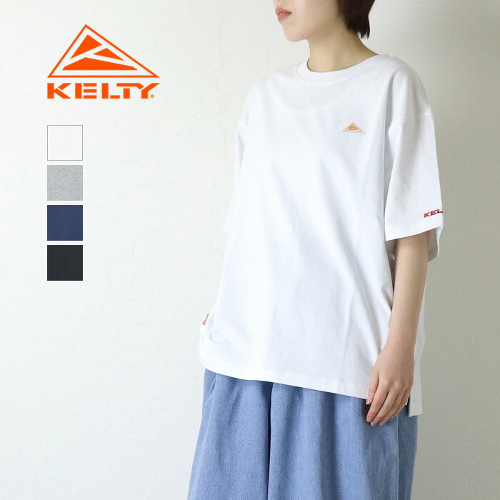 ■■ケルティ KELTY ミニロゴS/STシャツ/Mini Logo S/S T-shirt KE24113023 コットン 5分袖 ワイド 刺繍 レディース メンズ 男女兼用 2026春夏