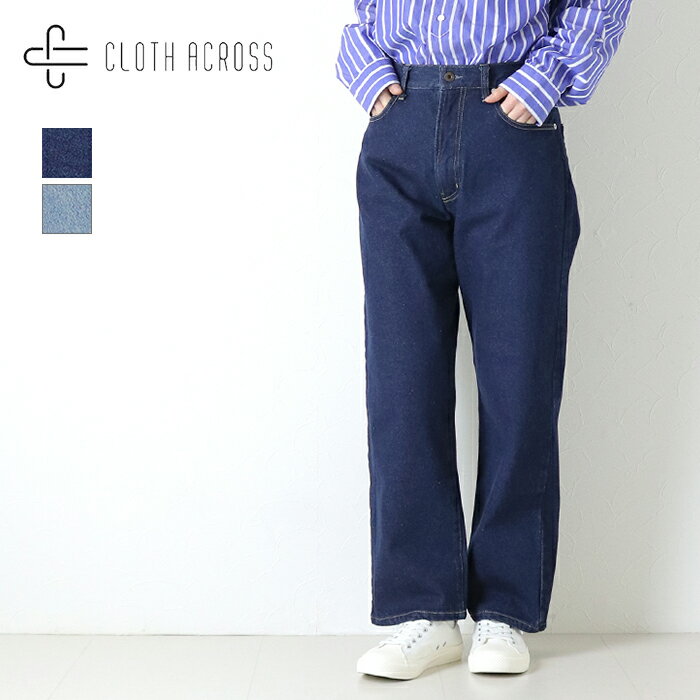 Straight Jeans - クロスアクロス CLOTH ACROSS 5Pストレートデニムパンツ CA25F101 ジーンズ ロング レディース 2026春夏