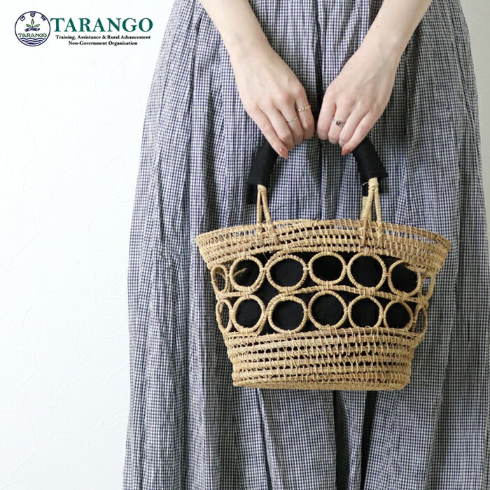Handbag Type - タランゴ TARANGO インナー付きパームかごバッグ PB-74 鞄 ハンドメイド 手編み レディース 2026春夏