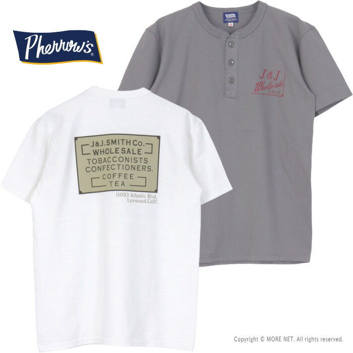 Rakuten - フェローズ PHERROW'S ヘンリーネックプリントTシャツ 26S-PHNT1 メンズ 半袖 2026春夏