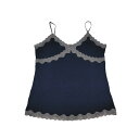 【新品】 【送料無料】 51%OFF COMME CA ISM コムサイズム キャミソール L パープル レース(4)