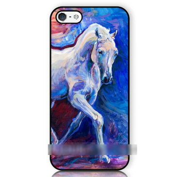 【送料無料】 スマホケース 白馬 ウマ 絵画 油絵デザイン アートケース 保護フィルム付 iPhone Galaxy iPod iPad Xperia Nexus LG HTC OPPO スマートフォン カバー 【受注生産】