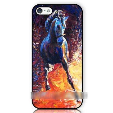 【送料無料】 スマホケース 馬 ウマ 絵画調 油絵 アートケース 保護フィルム付 iPhone Galaxy iPod iPad Xperia Nexus LG HTC OPPO スマートフォン カバー 【受注生産】