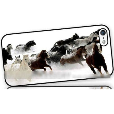 【送料無料】 スマホケース 白馬 ウマ ホース アートケース 保護フィルム付 iPhone Galaxy iPod iPad Xperia Nexus LG HTC OPPO スマートフォン カバー 【受注生産】
