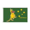 【送料無料】 国旗 オーストラリア カンガルー ボクシング 150cm × 90cm 特大 フラッグ 【受注生産】