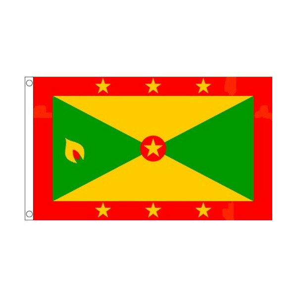 【送料無料】 国旗 グレナダ カリブ海 英連邦王国 150cm × 90cm 特大 フラッグ 【受注生産】